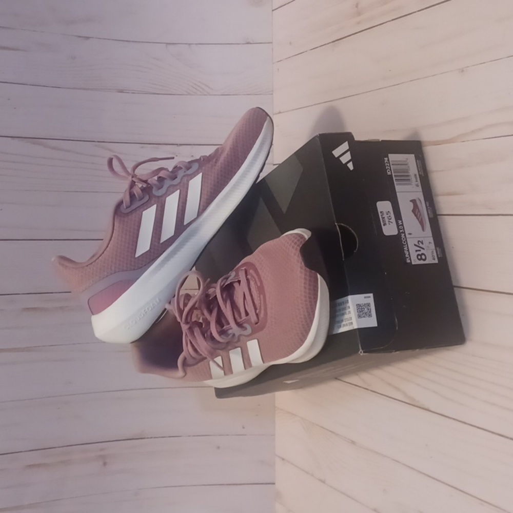 Adidas Runfalcon 3.0 Running Shoes Sneakers Womens Size 8.5 Purple White ID2274